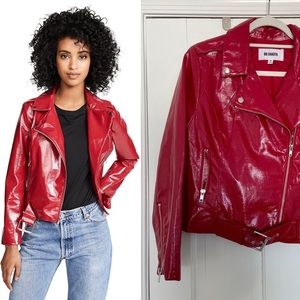 BB Dakota It’s Electric Red Vinyl Jacket